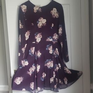 Purple Floral dress